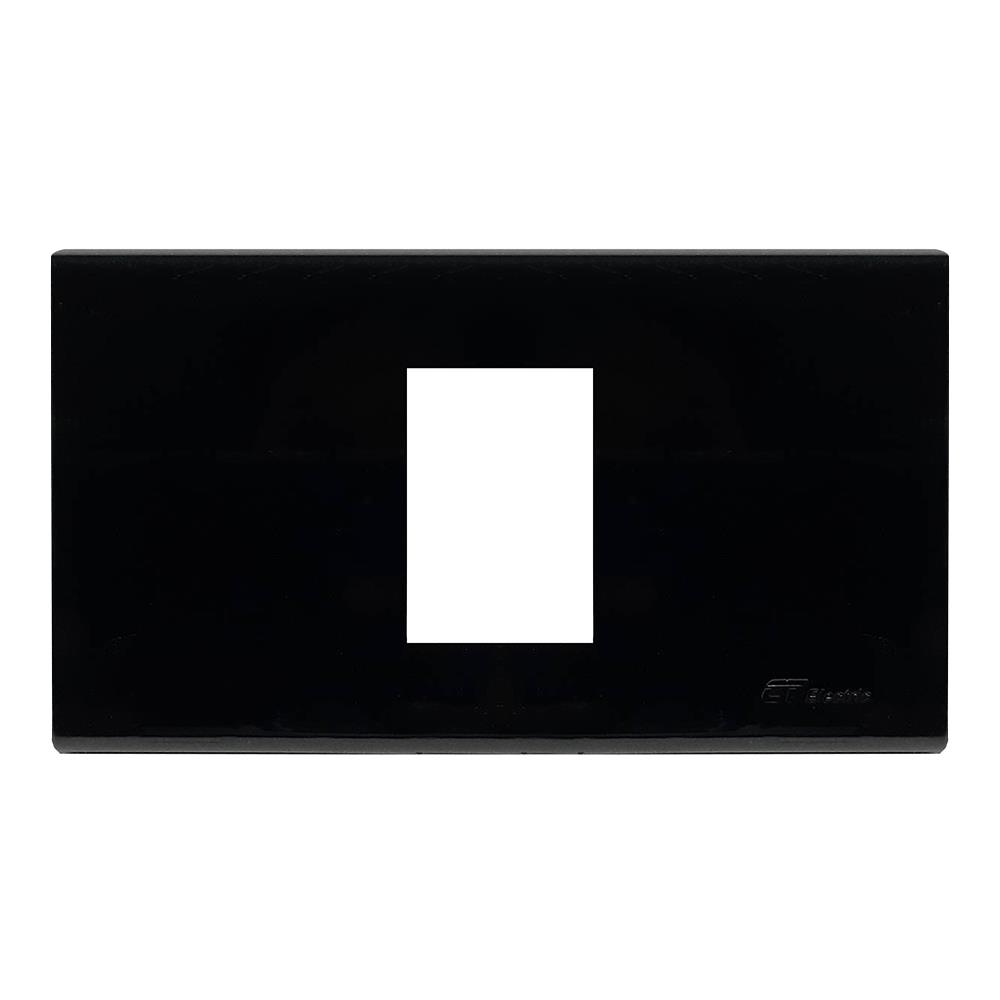 หน้ากาก 1 ช่อง CT ELECTRIC A-101 สีดำ