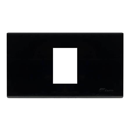 หน้ากาก 1 ช่อง CT ELECTRIC A-101 สีดำ