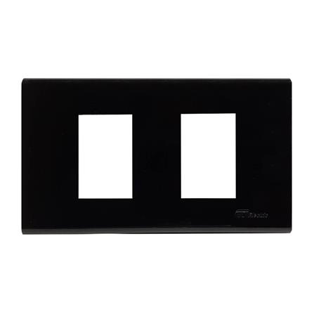 หน้ากาก 2 ช่อง CT ELECTRIC A-102 สีดำ