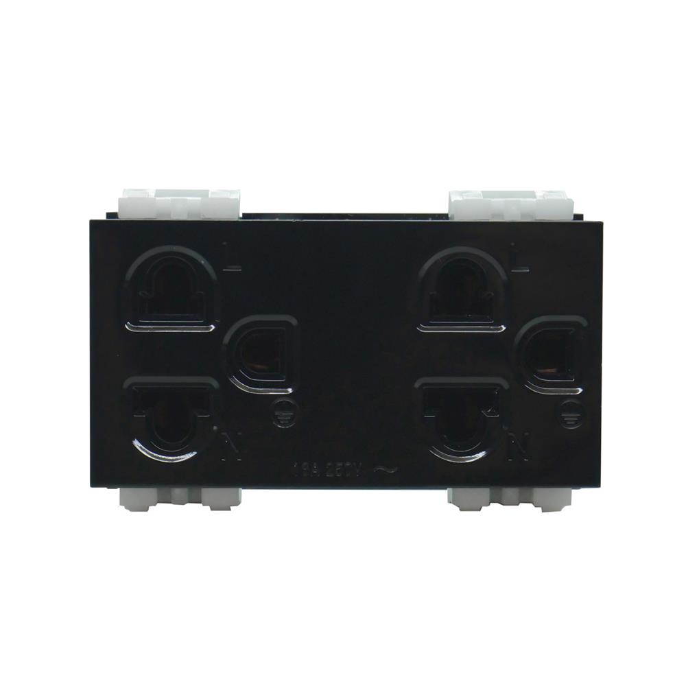 เต้ารับคู่ 3 ขา CT ELECTRIC CPS-116 (B) สีดำ