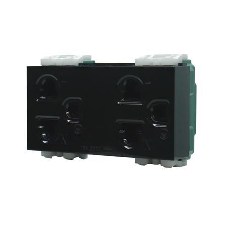 เต้ารับคู่ 3 ขา CT ELECTRIC CPS-116 (B) สีดำ_1