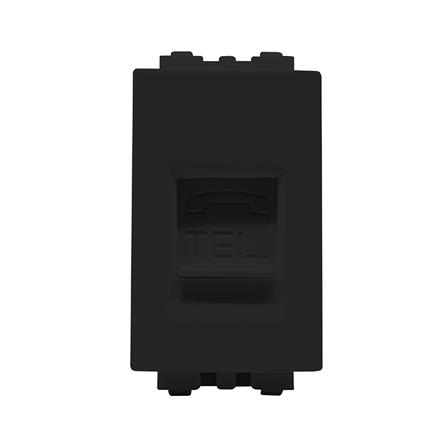 เต้ารับโทรศัพท์ CT ELECTRIC TEL-1 สีดำ