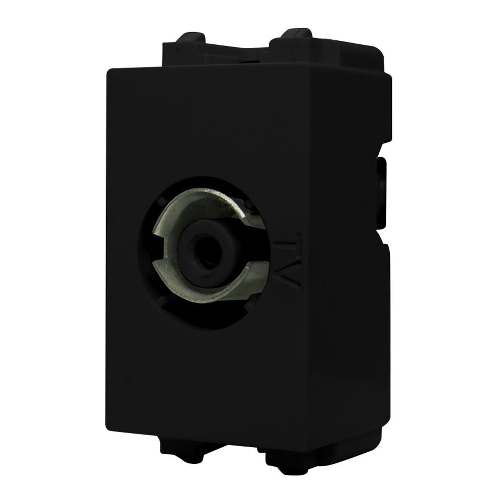 เต้ารับโทรทัศน์ 75 โอห์ม CT ELECTRIC TV-1 สีดำ