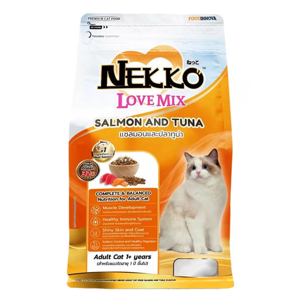 อาหารแมว NEKKO LOVEMIX SALMON AND TUNA 3 กก.