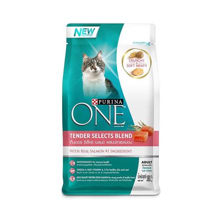 อาหารแมว PURINA ONE TENDER SELECTS BLEND WITH REAL SALMON 380 ก._0