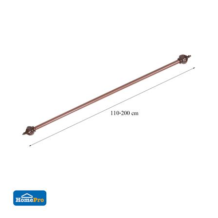 รางอะลูมิเนียม ยืดหด ME LIVING TAJMA 110-200 ซม. สีโอ๊ค_5