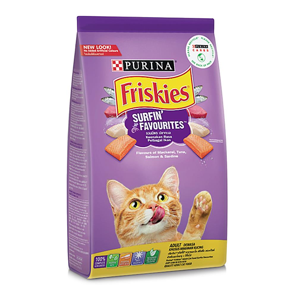 อาหารแมว FRISKIES SURFIN FAVOURITES 1 กก.