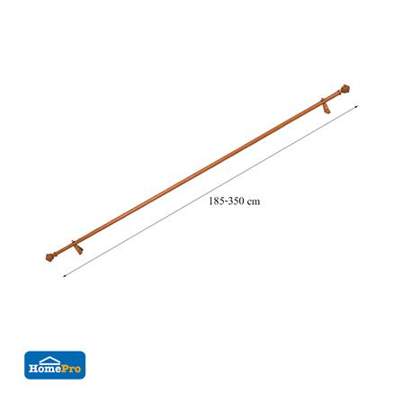 รางอะลูมิเนียม ยืดหด ME LIVING DUCHESS 185-350 ซม. สีน้ำตาล_5