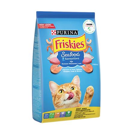 อาหารแมว FRISKIES SEAFOOD SENSATIONS 400 ก.