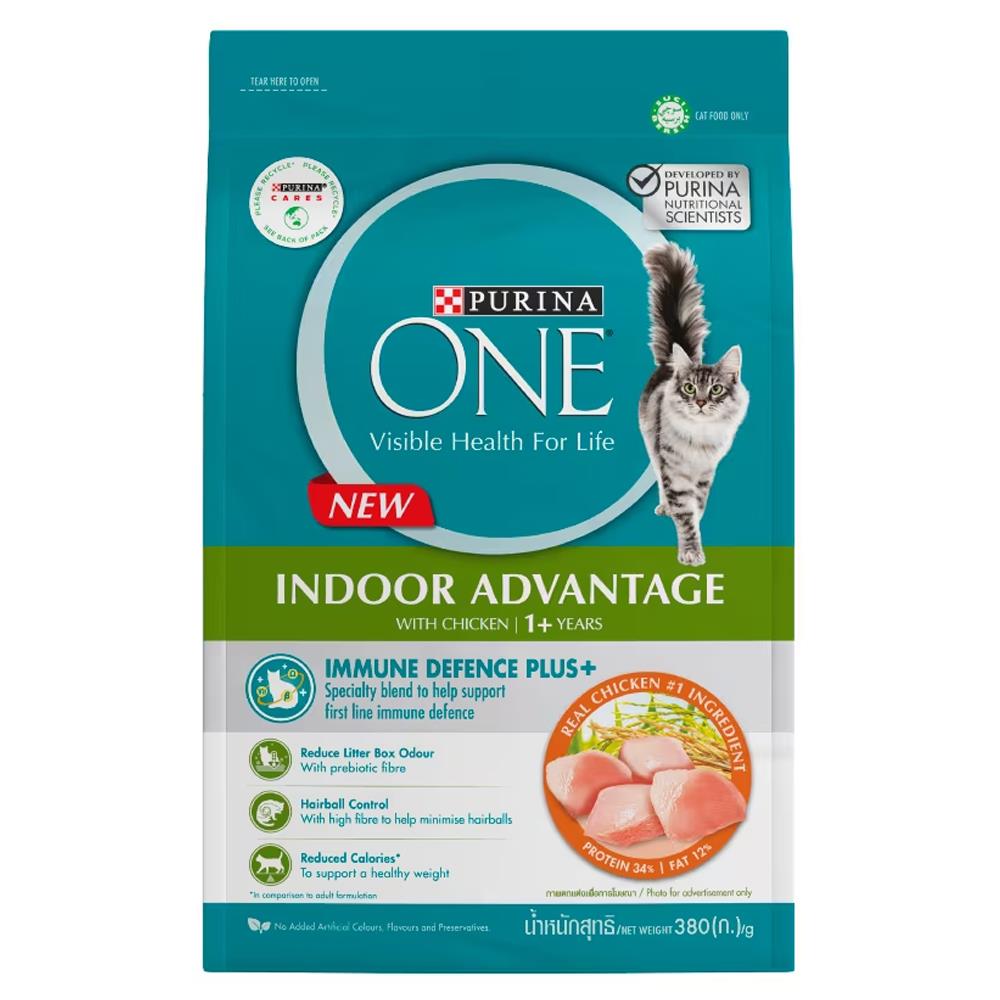 อาหารแมว PURINA ONE INDOOR ADVANTAGE 380 ก.