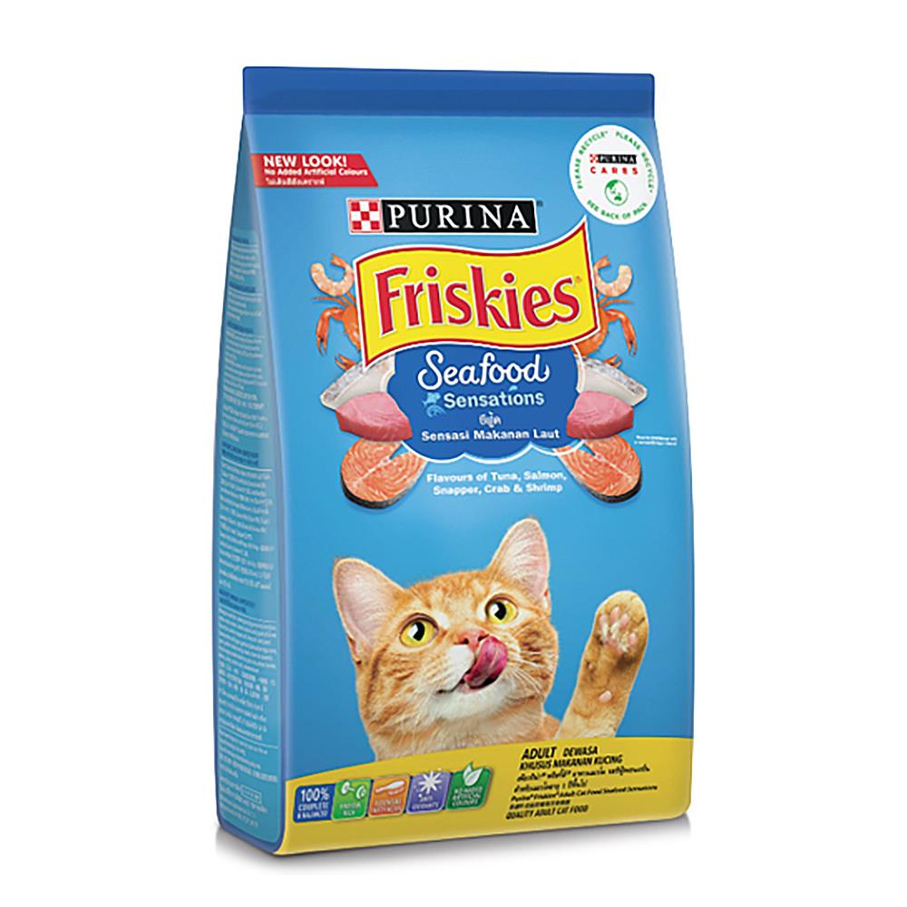 อาหารแมว FRISKIES SEAFOOD SENSATIONS 1 กก.