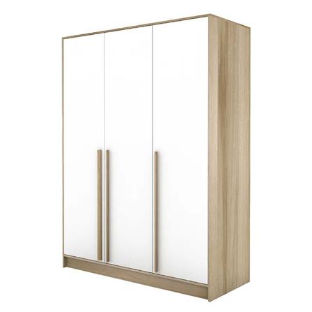 ตู้เสื้อผ้า 3 บานเปิด KONCEPT KC-PLAY WARDRE 150 ซม. สีขาว/ลินด์เบิร์กโอ๊ค_0