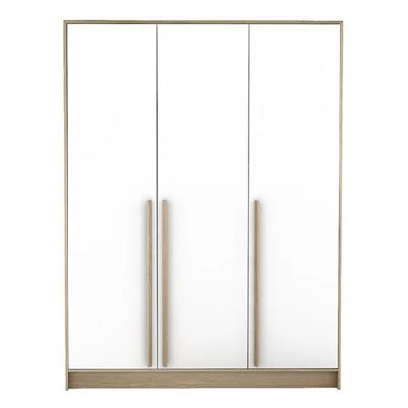 ตู้เสื้อผ้า 3 บานเปิด KONCEPT KC-PLAY WARDRE 150 ซม. สีขาว/ลินด์เบิร์กโอ๊ค_1