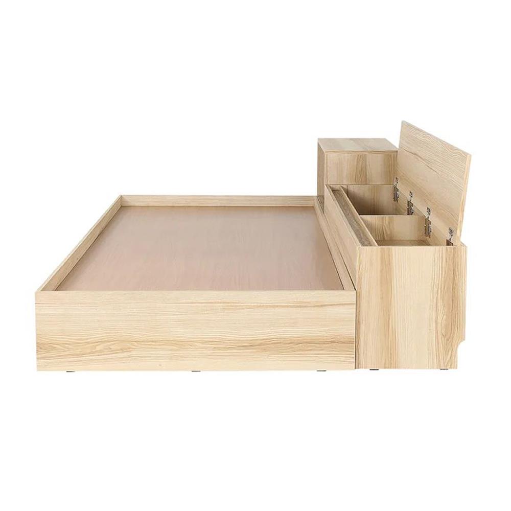 เตียง 3.5 ฟุต พร้อมกล่องเก็บของด้านข้าง KONCEPT FANTASY สีลินด์เบิร์กโอ๊ค