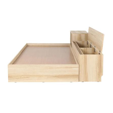 เตียง 3.5 ฟุต พร้อมกล่องเก็บของด้านข้าง KONCEPT FANTASY สีลินด์เบิร์กโอ๊ค_1