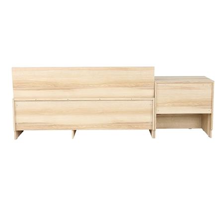 เตียง 3.5 ฟุต พร้อมกล่องเก็บของด้านข้าง KONCEPT FANTASY สีลินด์เบิร์กโอ๊ค_2