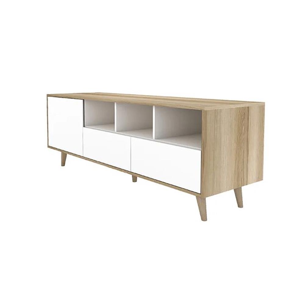 ตู้วางทีวี KONCEPT KC-PLAY WIKI 160 ซม.  สีลินด์เบิร์กโอ๊ค/ขาว