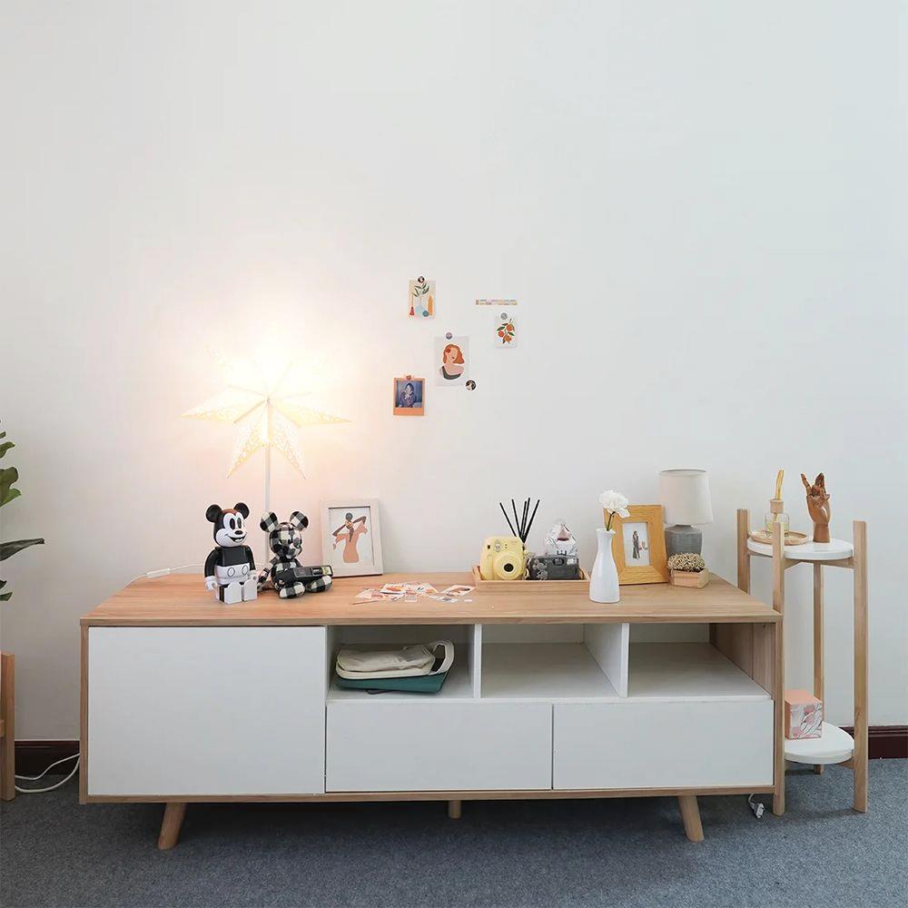 ตู้วางทีวี KONCEPT KC-PLAY WIKI 160 ซม.  สีลินด์เบิร์กโอ๊ค/ขาว