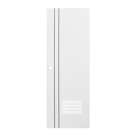 ประตูห้องน้ำ UPVC ECO-DOOR PG2 70X200 ซม. สีขาว เจาะลูกบิด