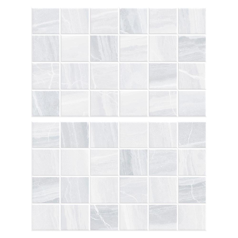 กระเบื้องผนัง 10x16 นิ้ว COTTO ฮาร์เมโลดี้เดคโค่ ขาว PM (ION) 1 ตร.ม.