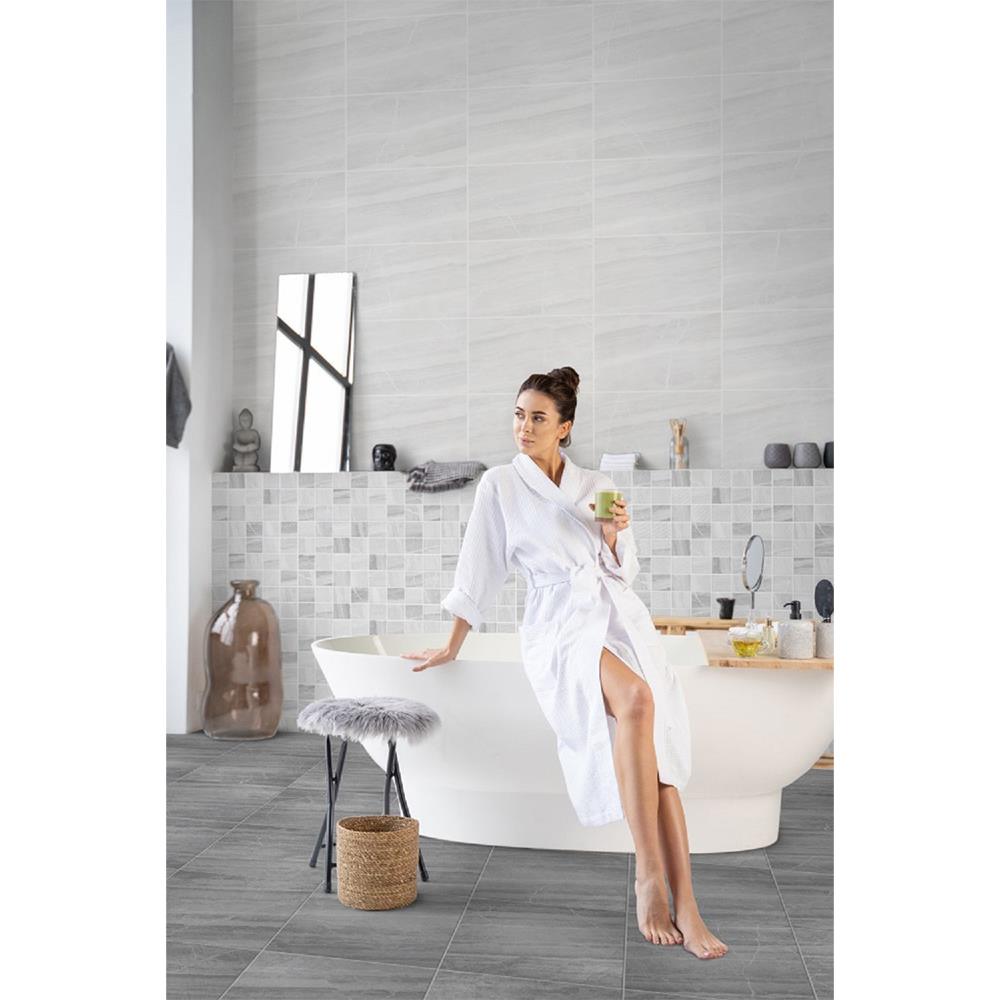 กระเบื้องผนัง 10x16 นิ้ว COTTO ฮาร์เมโลดี้เดคโค่ ขาว PM (ION) 1 ตร.ม.