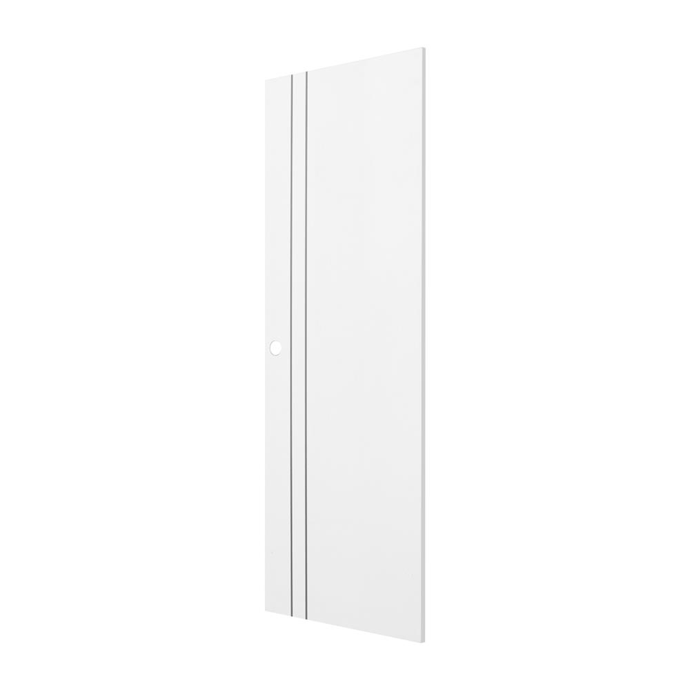 ประตูห้องน้ำ UPVC ECO-DOOR P2 70X200 ซม. สีขาว เจาะลูกบิด