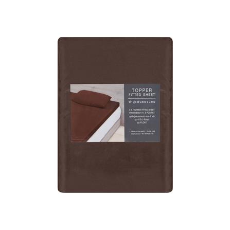 ชุดผ้าปู TOPPER 3 ฟุต 2 ชิ้น HOME LIVING STYLE FLOAT สีน้ำตาล_3