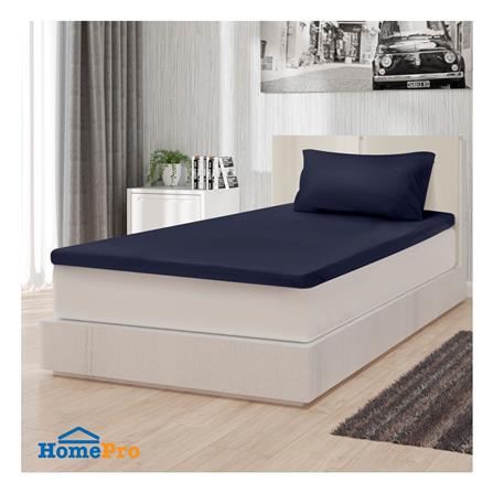 ชุดผ้าปู TOPPER 3 ฟุต 2 ชิ้น HOME LIVING STYLE FLOAT สีน้ำเงินเข้ม