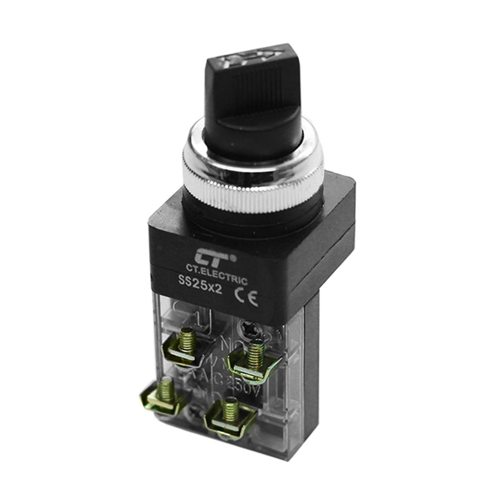 สวิตช์ลูกศร 2 จังหวะ CT ELECTRIC SS25 220 โวลต์ 25 มม. สีดำ