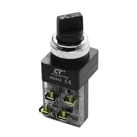 สวิตช์ลูกศร 2 จังหวะ CT ELECTRIC SS25 220 โวลต์ 25 มม. สีดำ_1