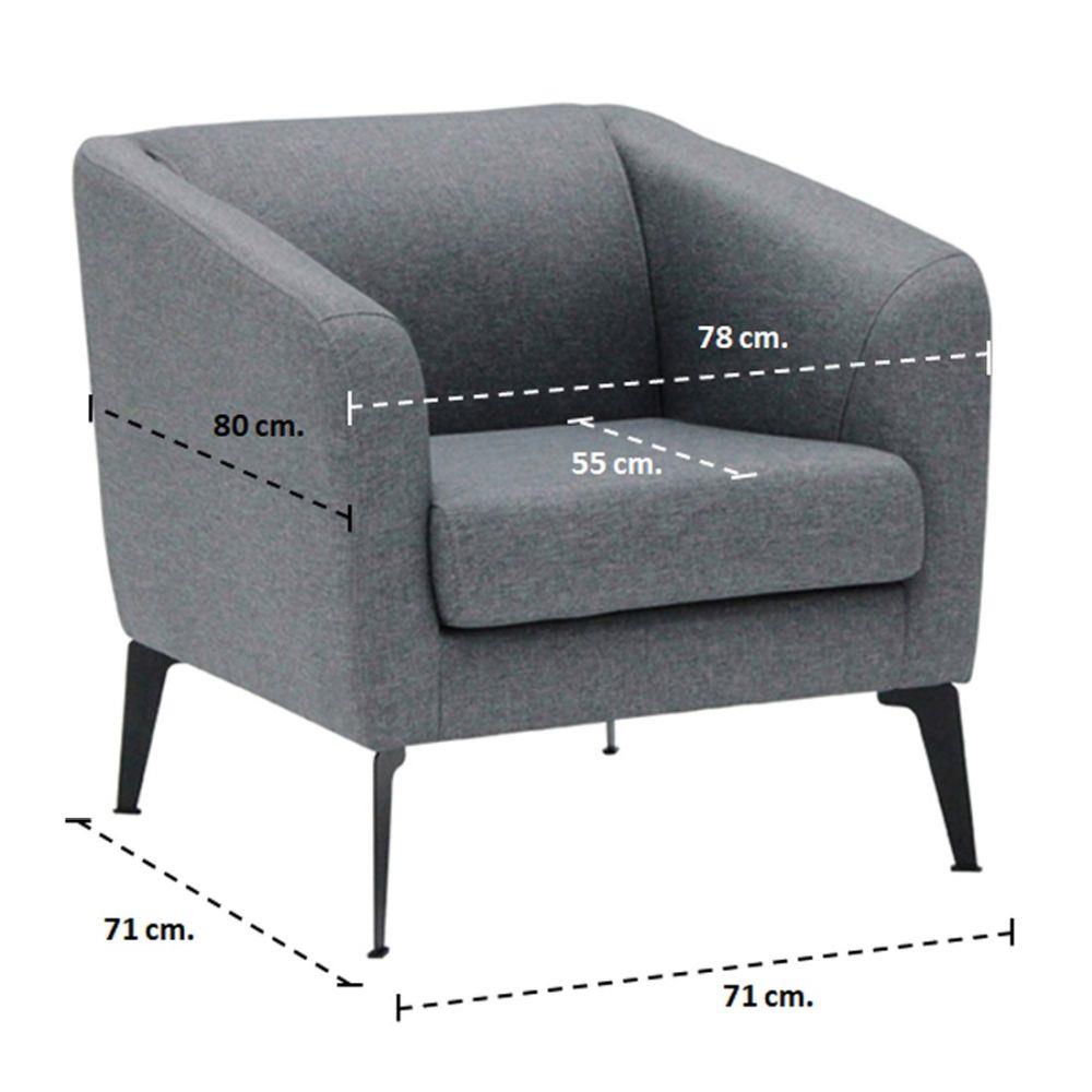 อาร์มแชร์ KONCEPT MIYA-2 สีเทาอ่อน