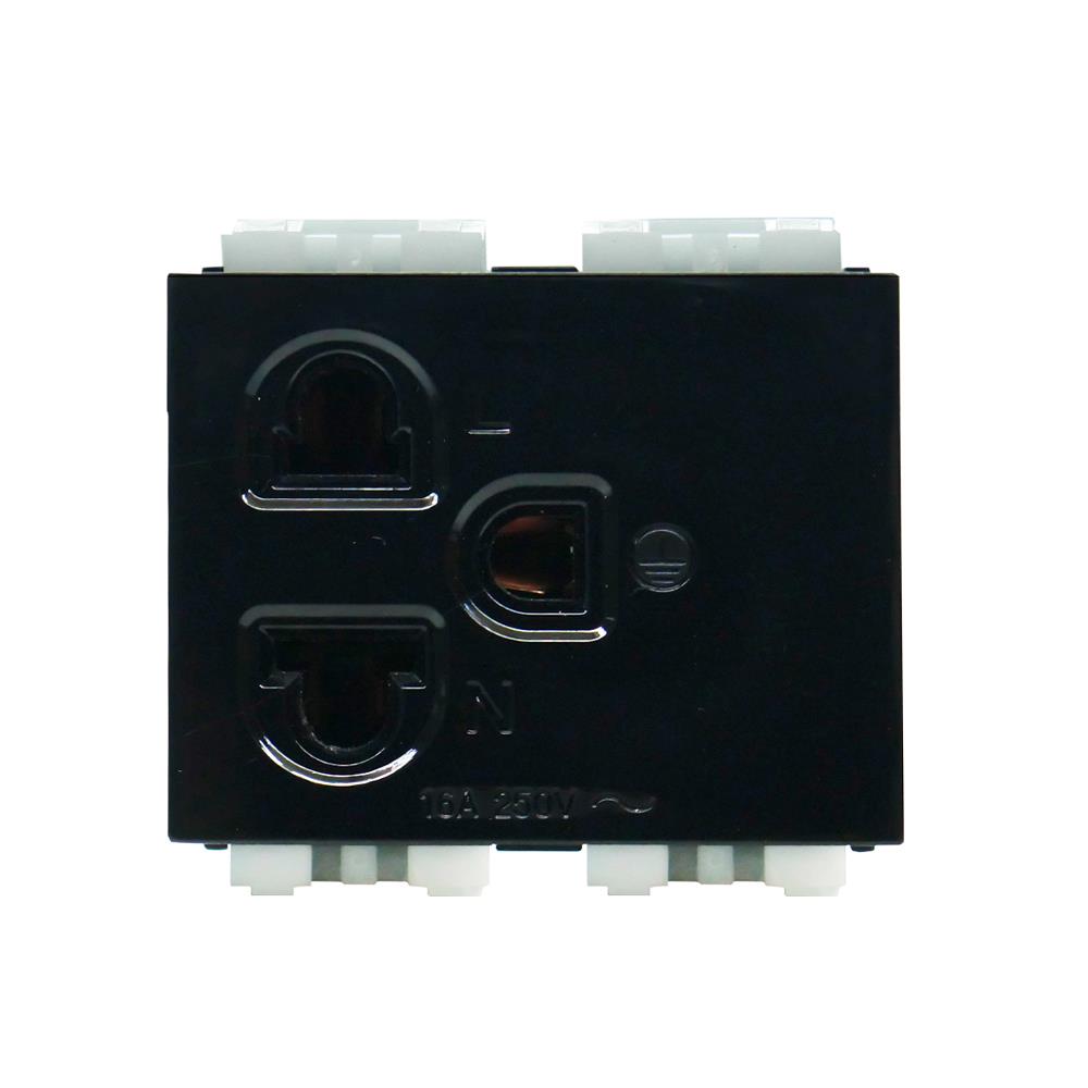 เต้ารับเดี่ยว 3 ขา CT ELECTRIC CPS-113 สีดำ