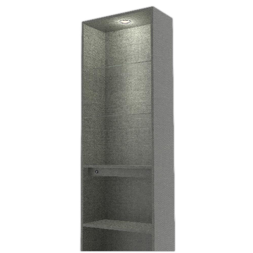 ตู้โชว์ 1 บานกระจก FURDINI ARGUS สีเทา