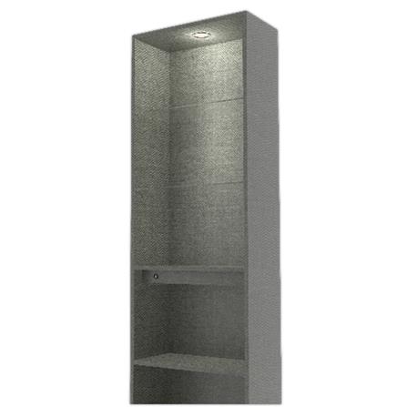 ตู้โชว์ 1 บานกระจก FURDINI ARGUS สีเทา_1