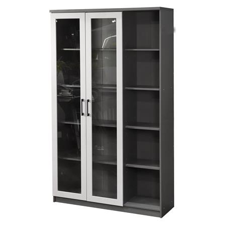 ตู้โชว์ 2 บานเปิด FURDINI ARGUS สีเทา_0