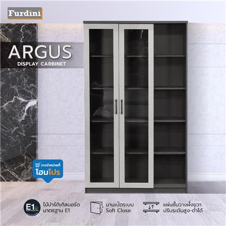 ตู้โชว์ 2 บานเปิด FURDINI ARGUS สีเทา_5