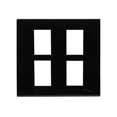 หน้ากาก 4 ช่อง CT ELECTRIC A-104 สีดำ