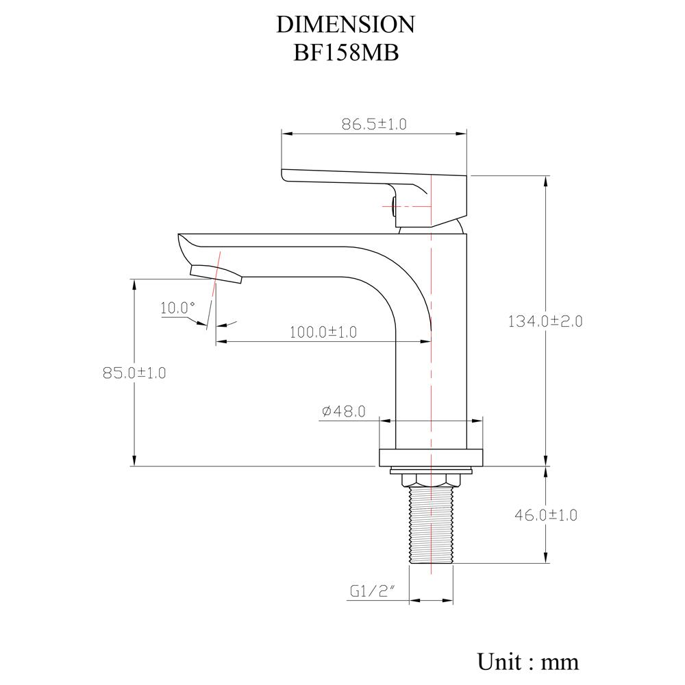 ก๊อกอ่างล้างหน้าเดี่ยว HANG BF-158MB