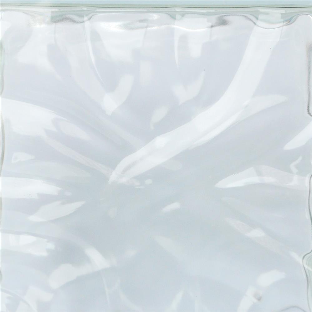 อิฐแก้ว 19x19x9 ซม. ช้างแก้ว พริ้วแก้ว สีใส