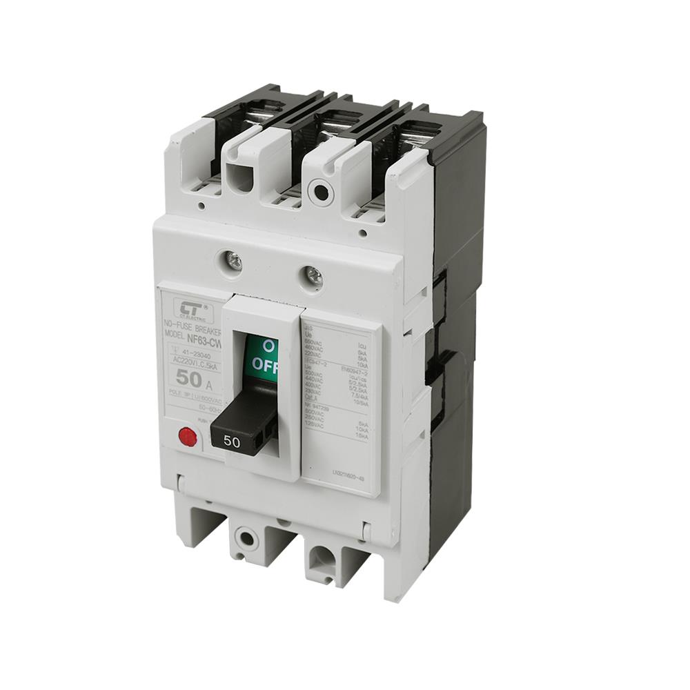 เมนเซอร์กิตเบรกเกอร์ 50 แอมป์ 3 โพล 3 เฟส CT ELECTRIC รุ่น NF63-CW