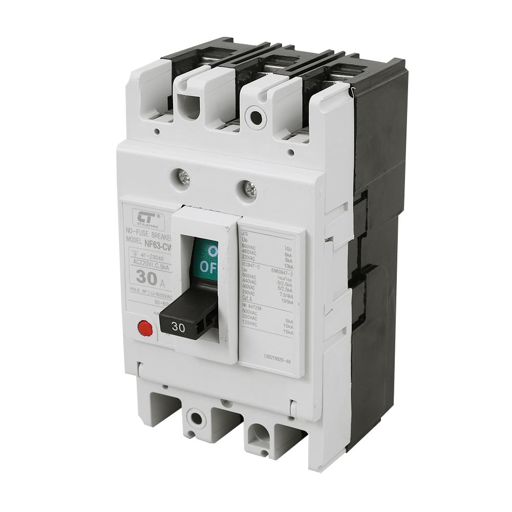เมนเซอร์กิตเบรกเกอร์ 30 แอมป์ 3 โพล 3 เฟส CT ELECTRIC รุ่น NF63-CW