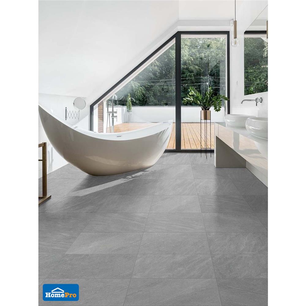 กระเบื้องพื้นพอร์ซเลน 60x60 ซม. COTTO แมตโต เทาอ่อน (HYG) PM 1.44M2