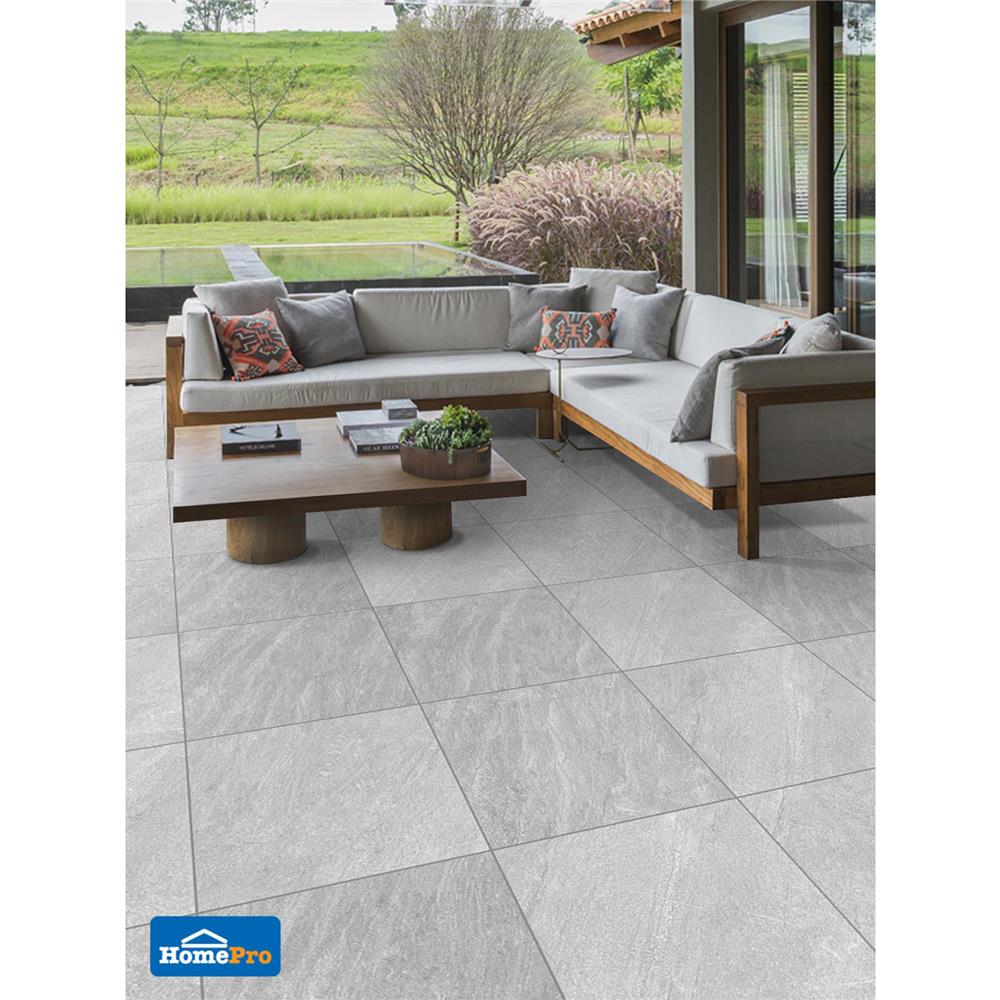 กระเบื้องพื้นพอร์ซเลน 60x60 ซม. COTTO แมตโต เทาอ่อน (HYG) PM 1.44M2