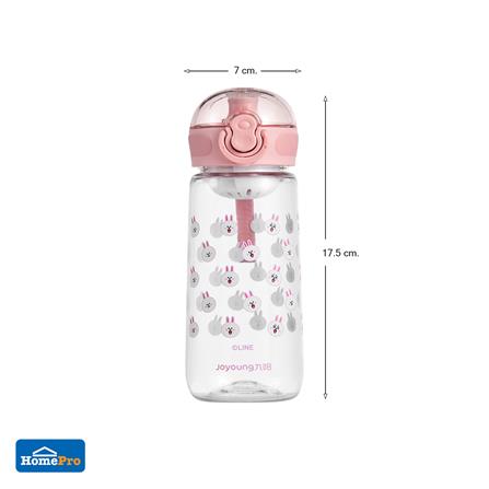 ขวดน้ำ TRITAN JOYOUNG LINE FRIEND CONY 0.35 ลิตร สีชมพู_5
