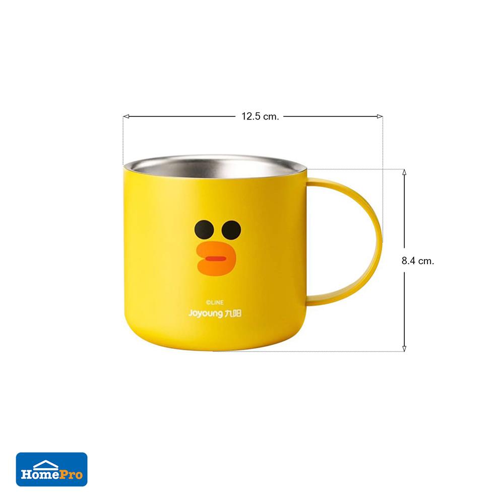 แก้วน้ำลดอุณหภูมิ 0.26 ลิตร JOYOUNG LINE FRIEND SALLY สีเหลือง