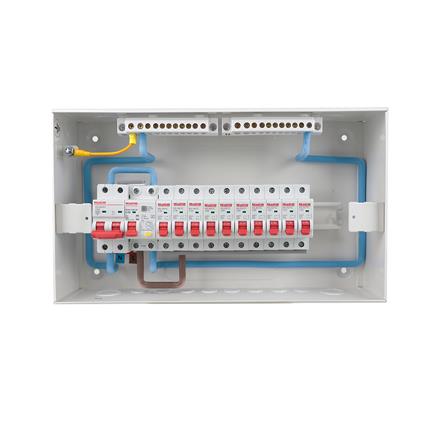 ชุดตู้คอนซูเมอร์ยูนิต 10 ช่อง เมน 50 แอมป์ พร้อมกันไฟรั่ว/ไฟดูด HACO_2