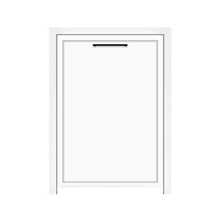 บานถังแก๊ส CABIN COMO 54.5x73 ซม. สีขาว_0