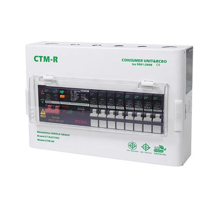ชุดตู้คอนซูมเมอร์ยูนิต 8 ช่อง 63 แอมป์ พร้อมกันไฟรั่ว/ไฟดูด CT ELECTRIC_1