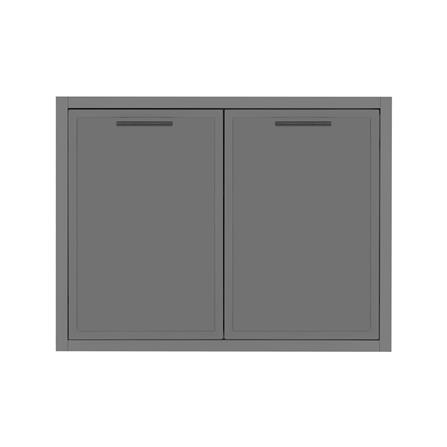 บานซิงค์คู่ CABIN COMO 83x65 ซม. สีเทา_0