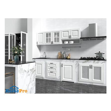 บานซิงค์คู่พร้อมตะแกรงฉลุลาย CABIN GRACE 83x65 ซม. สีขาว_2